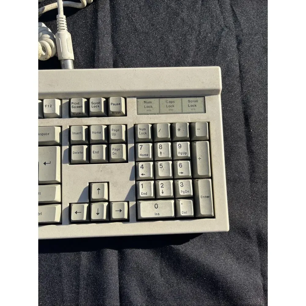 Vintage QX-101 Mechanical Keyboard Model QX-101 PS/2 Beige Keyboard Parts